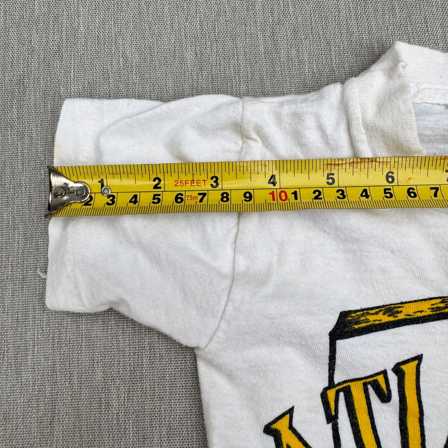 60s Kids Baby Vintage Atlanta Georgia Souvenir Single Stitch Short Sleeve T-Shirt 100% Cotton Off White 2T Made in USA