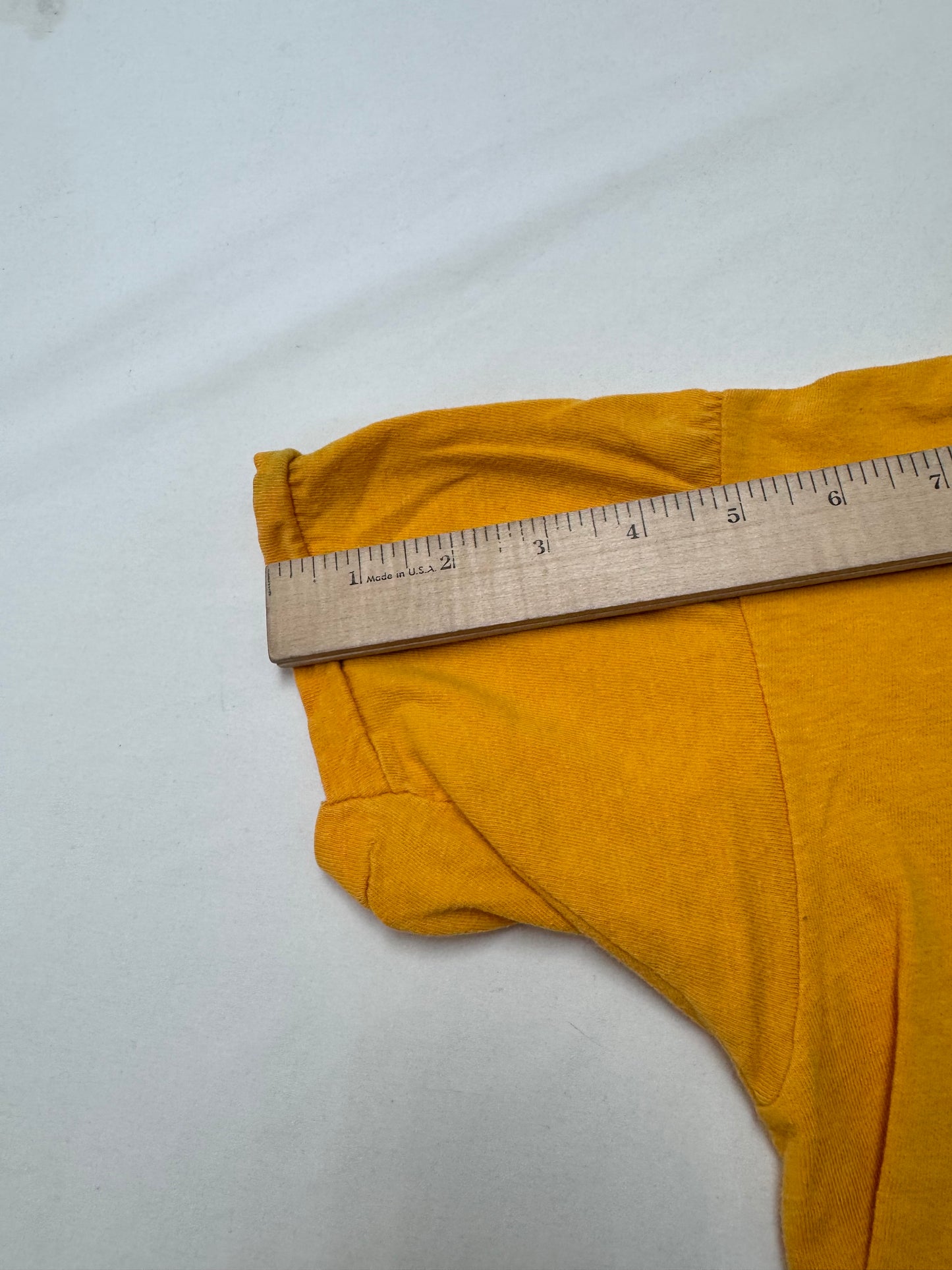 70s Kids Vintage Artex Yellow L.S.U. Tigers Felt 44 T-Shirt L