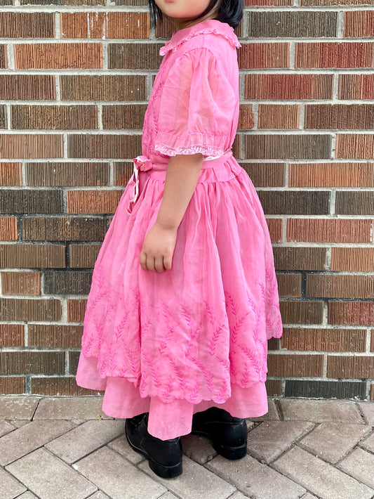 60s Kids Vintage Lace Dress