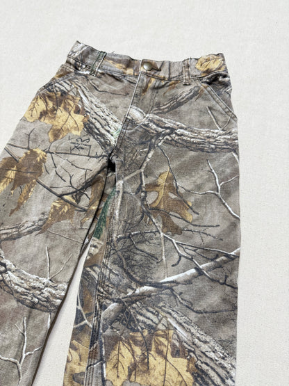 Kids Vintage Carhartt Duck Real Tree Camo Adjustable Waist Pants / 5y 6y