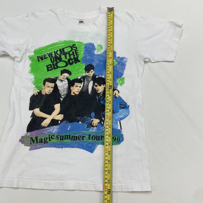 1990 Youth Vintage New Kids On The Block Magic Summer Tour Tshirt 16-18y