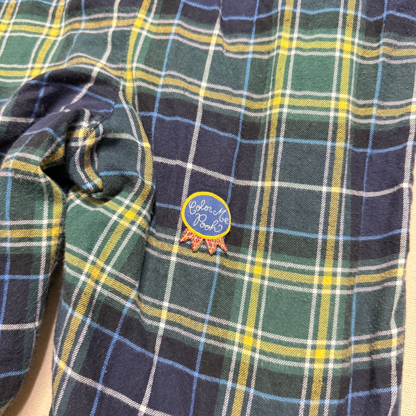 Vintage The Disney Store Winnie the Pooh Plaid Check Thick Winter Romper / 24m 2T 3T