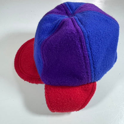 2000s Vintage Nike Kids Toddler Multicolored Fleece Warm Hat With Straps One Size Fits All 2T 3T