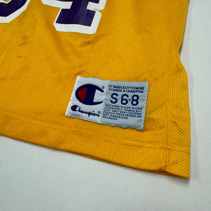 90s VTG Kids Champion Lakers #34 O’Neal Yellow Basketball Jersey S(6-8Y)