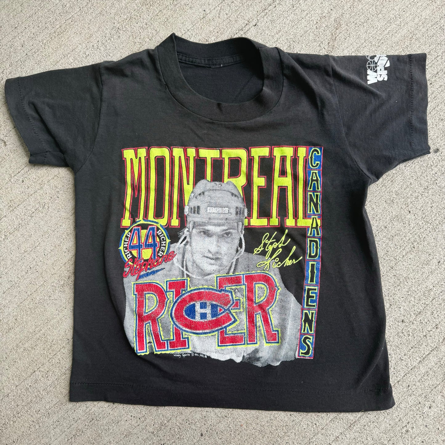 90s Kids Vintage NHL Montreal Canadians Richer Black T-Shirt