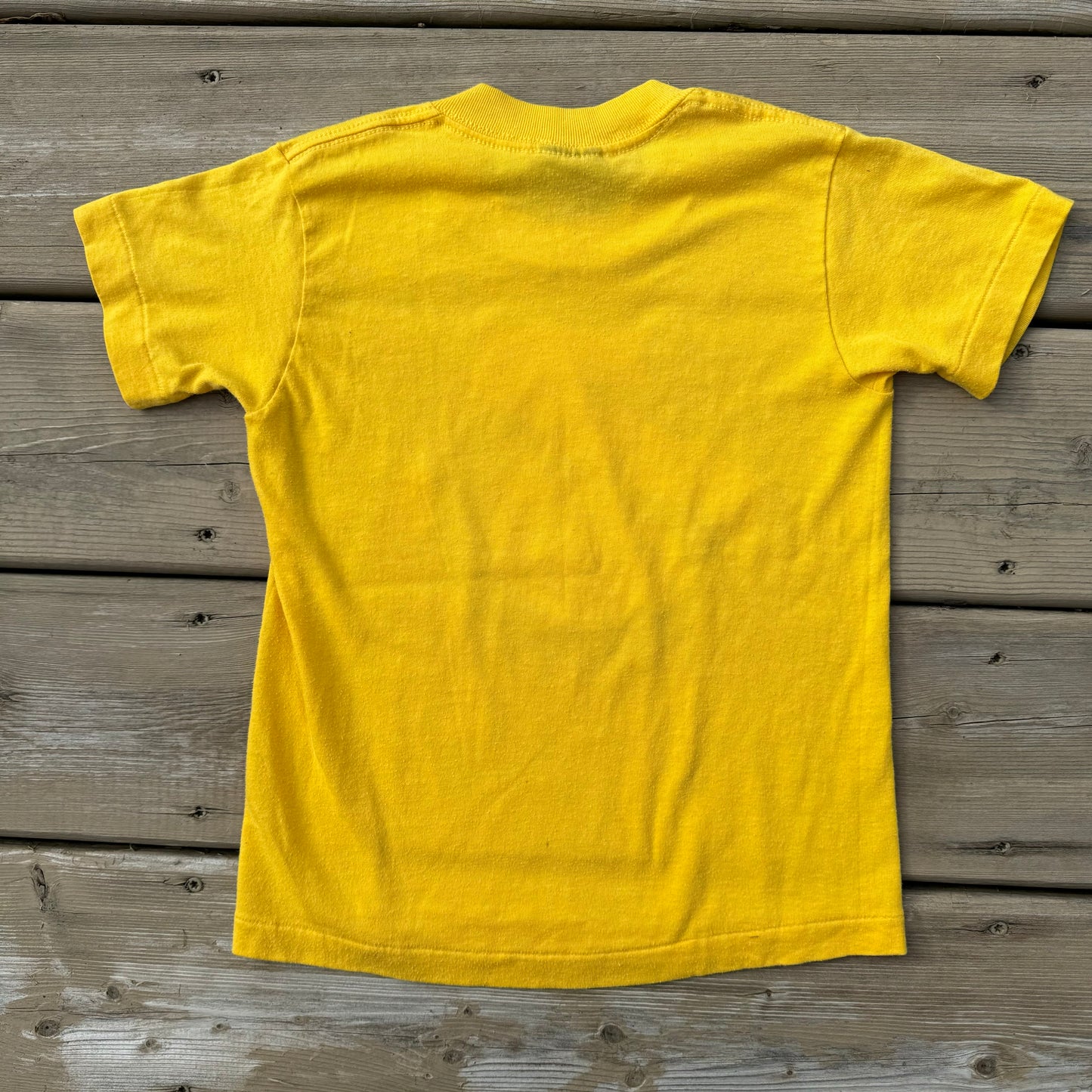 80s Kids Nike Yellow Beaverton Oregon T-Shirt S 6/8Y