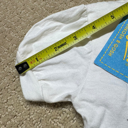 90s Kids Toddler Infant Vintage Baby B’Gosh Oshkosh 2 Piece Set Navy White Star Pattern Overall White T-shirt/ 3m 6m 24m/ Made in USA