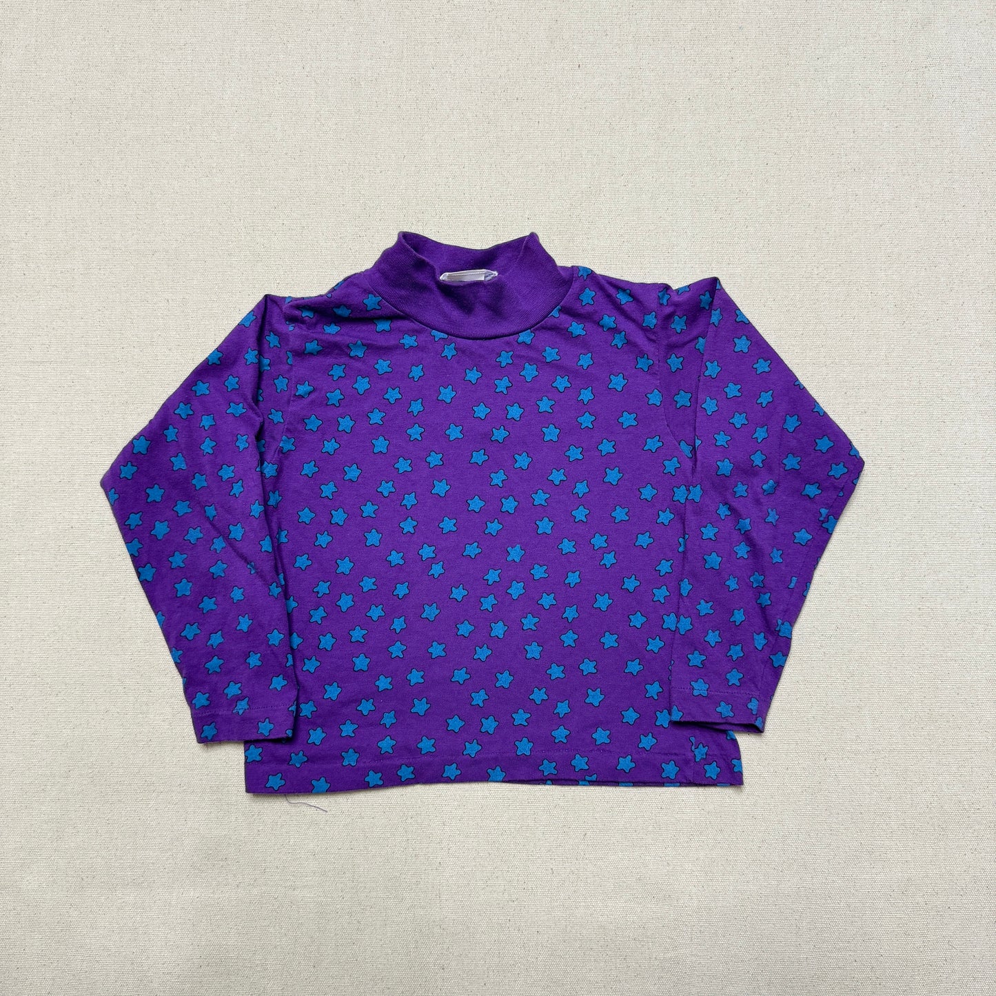 90s Kids Toddler Vintage Star Moon AOP Longsleeve Tshirt & Corduroy Overall 2pc Set / 24m 2T 3T