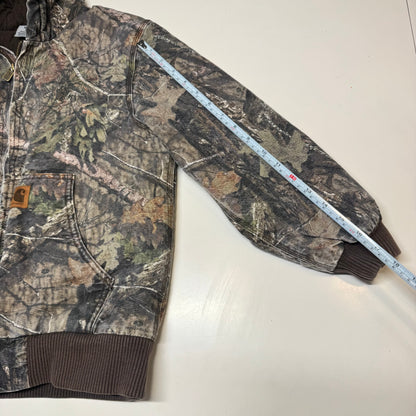 2000s Kids Youth Vintage Carhartt Camo Mossy Oak Hooded Active Lined Heavy Jacket M / 10Y 11Y 12Y