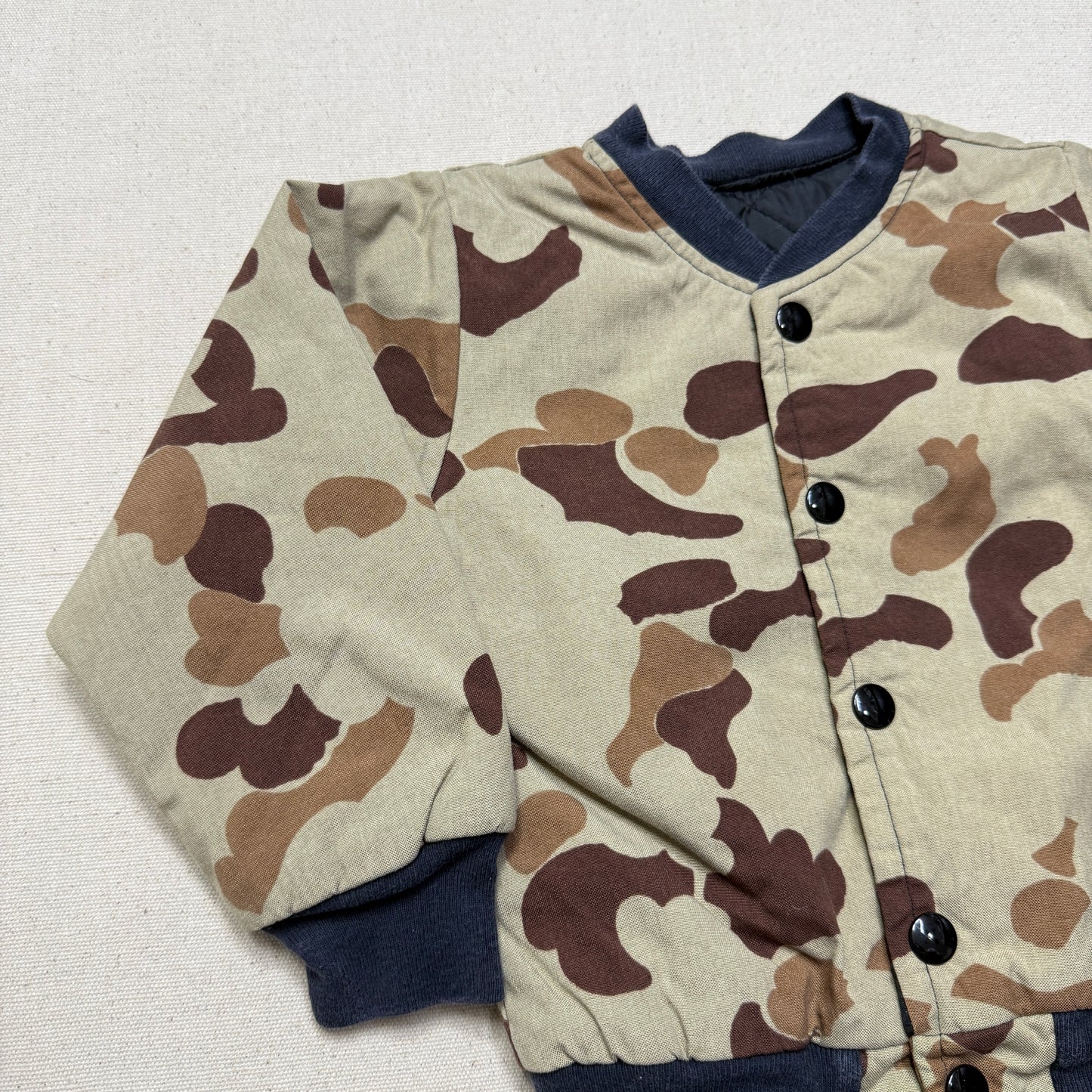 80s 90s Kids Infant Toddler Vintage Hunting Camo Snap Jacket / 18m 24m 2T