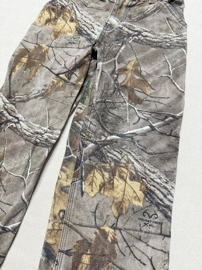 Kids Vintage Carhartt Duck Real Tree Camo Adjustable Waist Pants / 5y 6y
