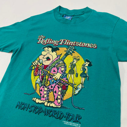 1988 Kids The Rolling Flintstone World Tour Tshirt 9-11y Baby Tee