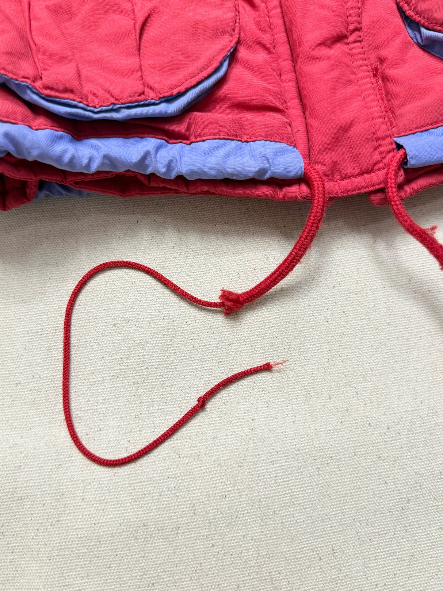 90s 2000' Kids Toddler Vintage Oshkosh Bgosh Heart Buttons Removable Hood Boa Down Jacket / 4T 5T 6y