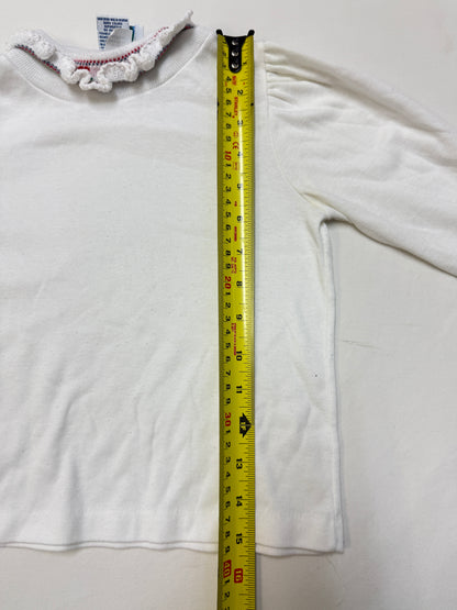 90s Kids Toddler Vintage Oshkosh Bgosh Heart AOP Check Dress and Floral Print Longsleeve Top 2pc Set  set