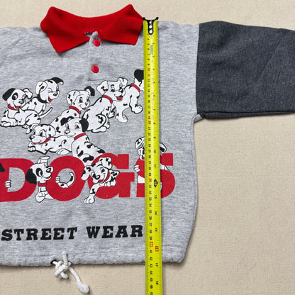 90s Kids Toddler Vintage Bootleg Dalmatian Polo Gray Sweatshirt / 4T 5T 6y