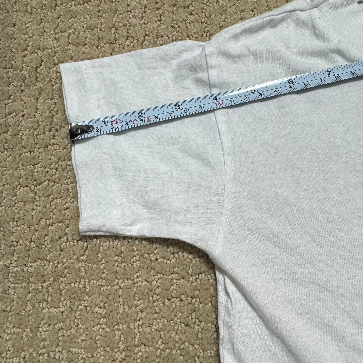 1986 80s Kids Toddler Vintage T-Shirt “ Beware I Bite, Love Bites Of Course! “ Single Stitch White 50/50 Short Sleeve 3Y 4Y 5Y Baby Tee Made in Canada