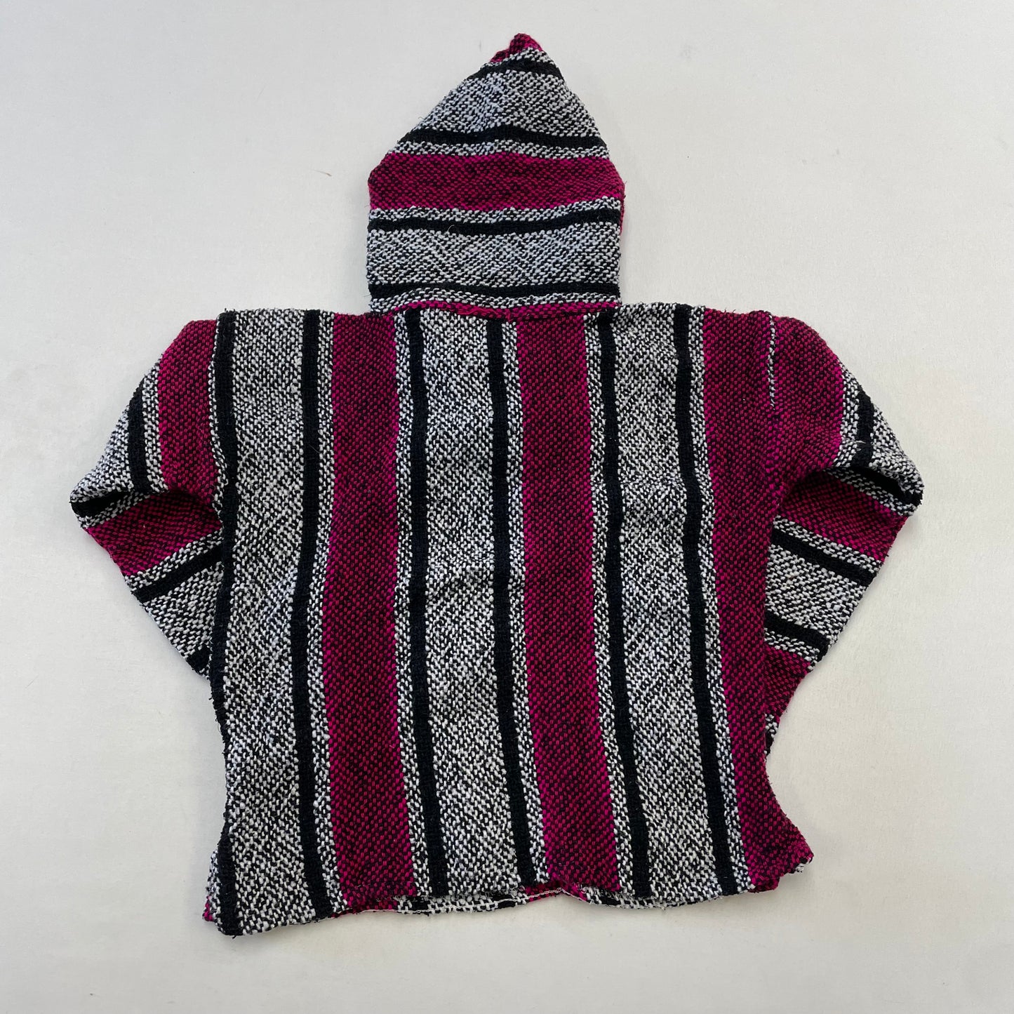 Kids Vintage Baja Mexican Hooded Sweater Size 5-7