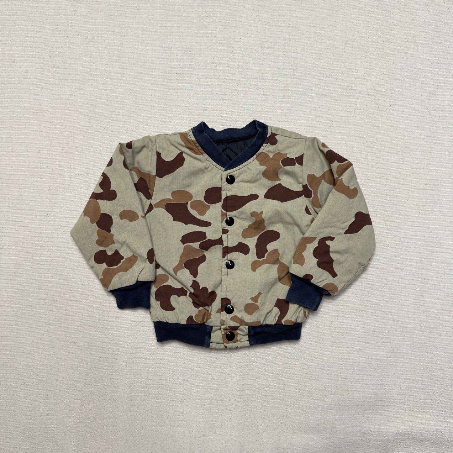80s 90s Kids Infant Toddler Vintage Hunting Camo Snap Jacket / 18m 24m 2T
