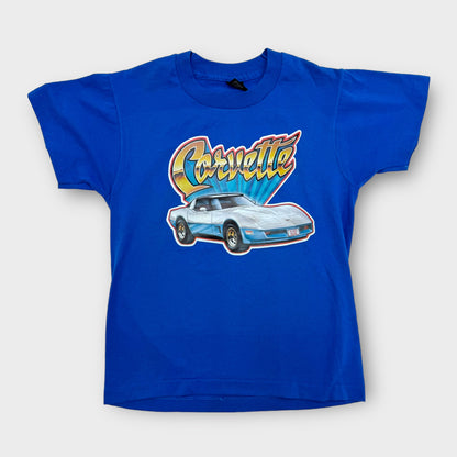 80s Kids Corvette Screen Stars T-shirt Size 14/16Y Baby Tee