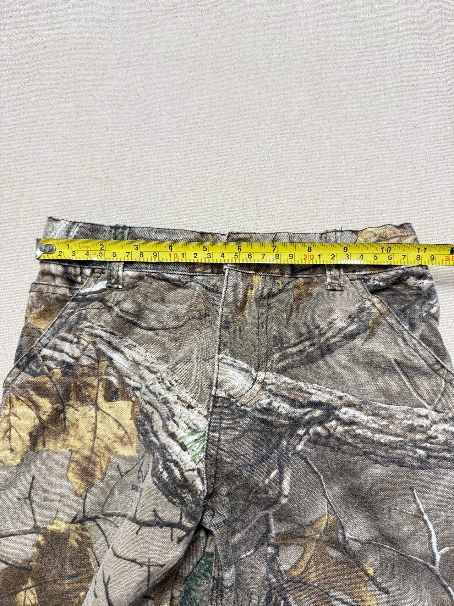 Kids Vintage Carhartt Duck Real Tree Camo Adjustable Waist Pants / 5y 6y