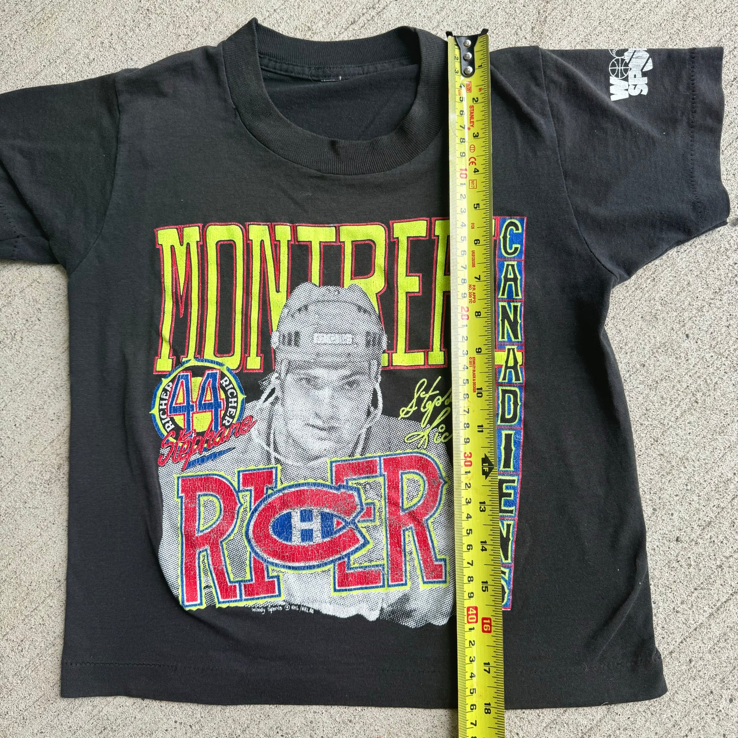 90s Kids Vintage NHL Montreal Canadians Richer Black T-Shirt