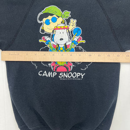 Kids Snoopy Black Sweat Hippie Peace S(8)