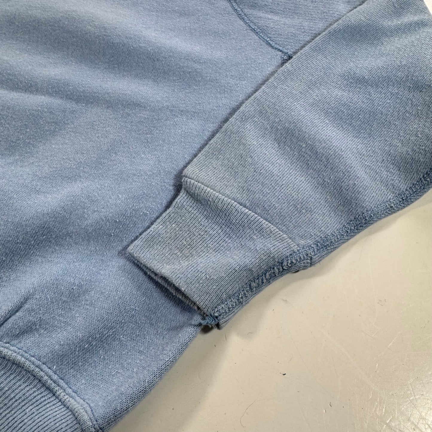 80s Kids Vintage Disney Mickey Mouse Light Blue Pullover Crew Sweatshirt M 6Y 7Y 8Y Made in USA