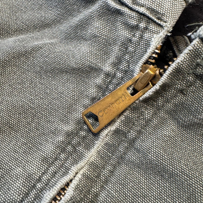 2006 Kids Toddler Vintage Active Dark Green Hooded Carhartt Jacket XS 4Y 5Y