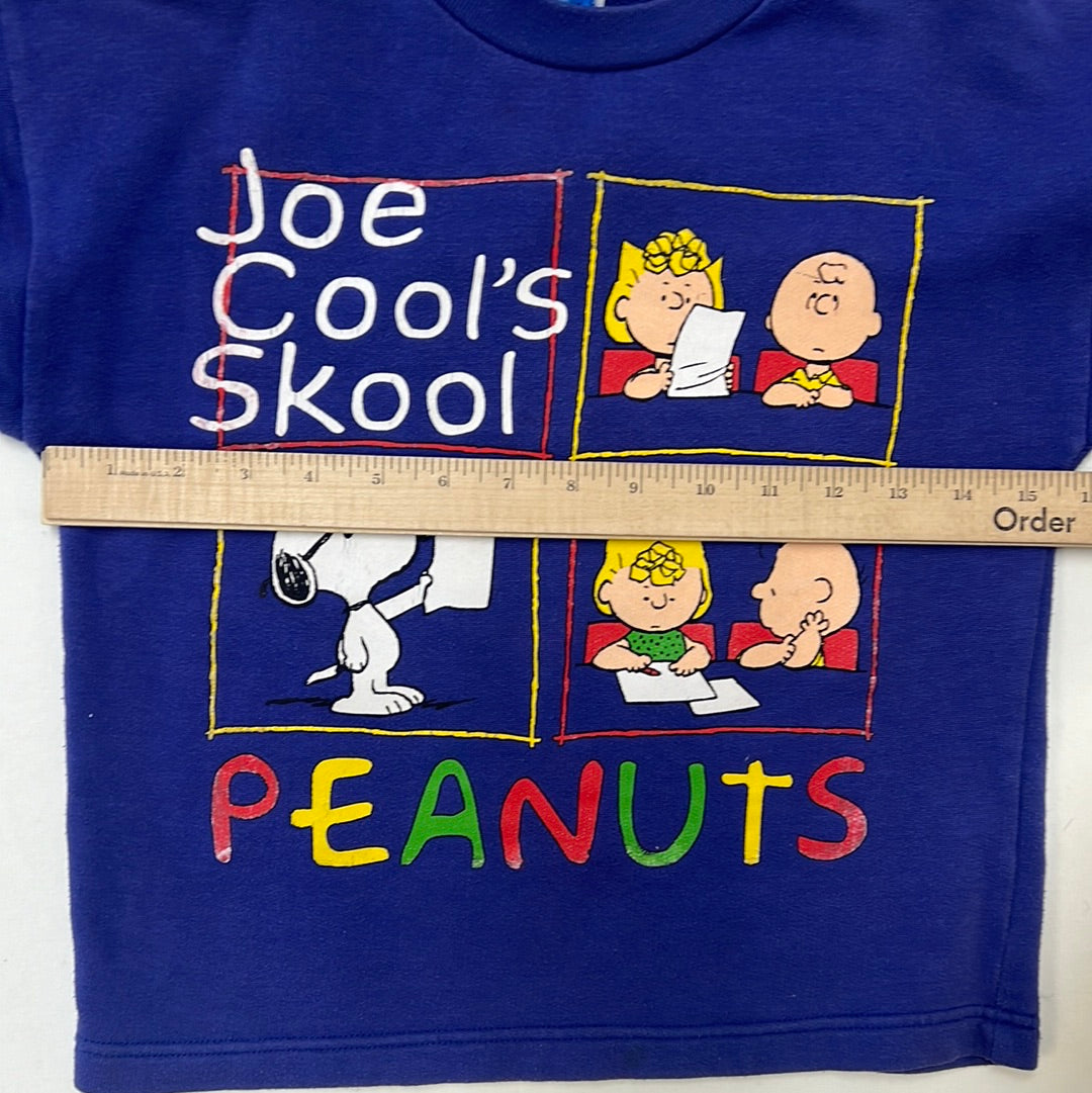 Kids Snoopy Peanuts  Purple Sweat Joe Cool’s School 5-7Y