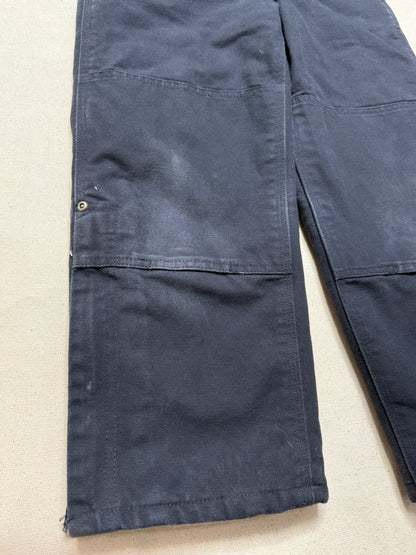 Modern Kids Carhartt Black Bib Double Knee Quilted Liner Overall / 5y 6y