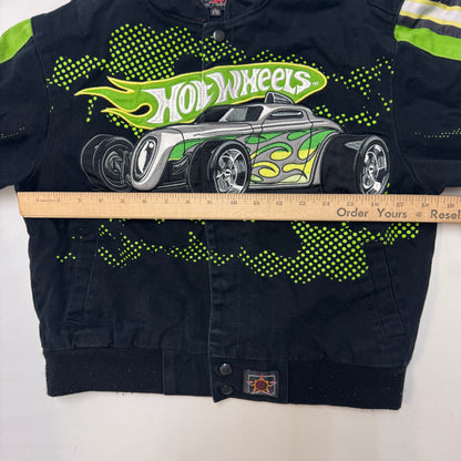 Kids Big Logo Hot Wheels Racing Snap Jacket L 9Y 10Y