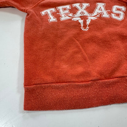 60s 70s Kids Baby Vintage Texas Orange Crew Pullover Sweatshirt 12m 18m