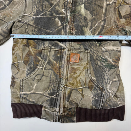 2000s Kids Youth Vintage Carhartt Camo Real Tree Hooded Active Lined Heavy Jacket / S/ 7y 8y