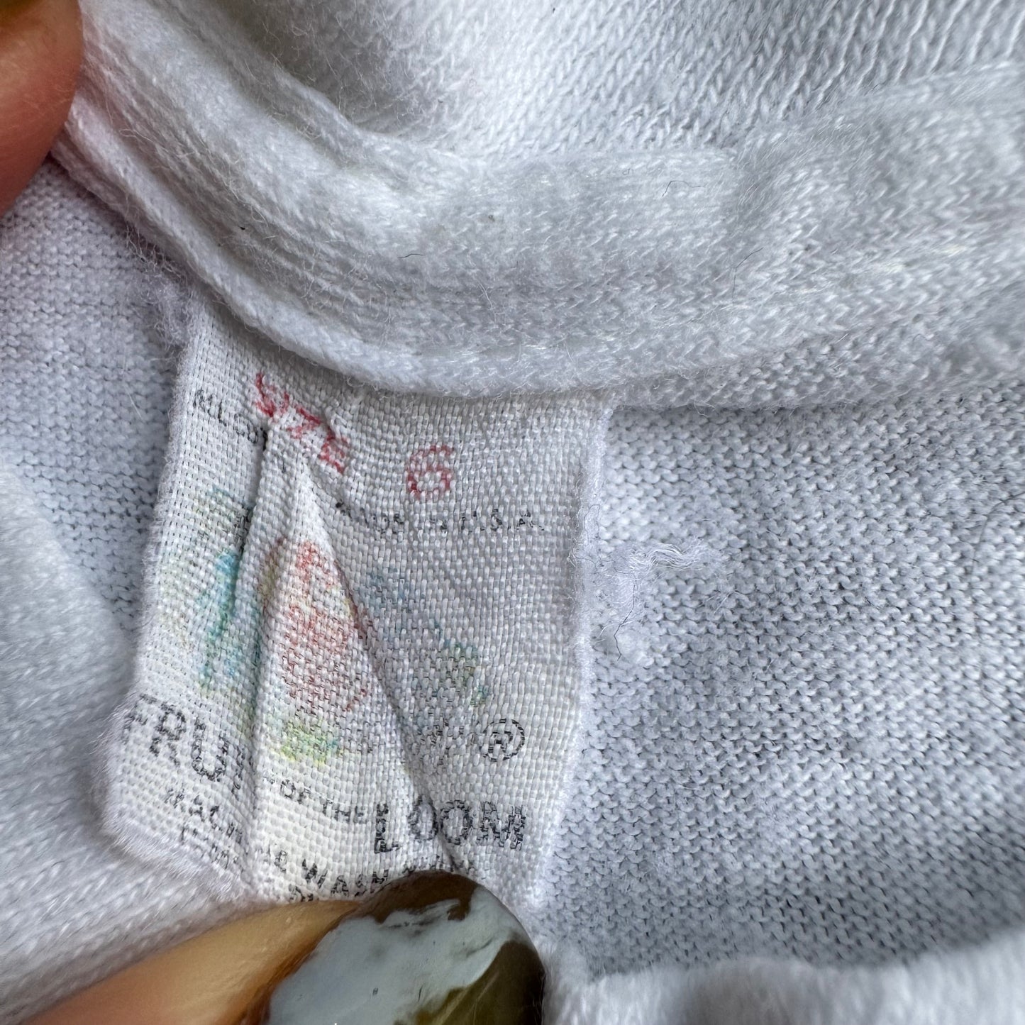 60s Kids Toddler Vintage Fruit of the Loom Hogback Mountain Vermont Souvenir White Single Stitch Short Sleeve T-Shirt 6Y