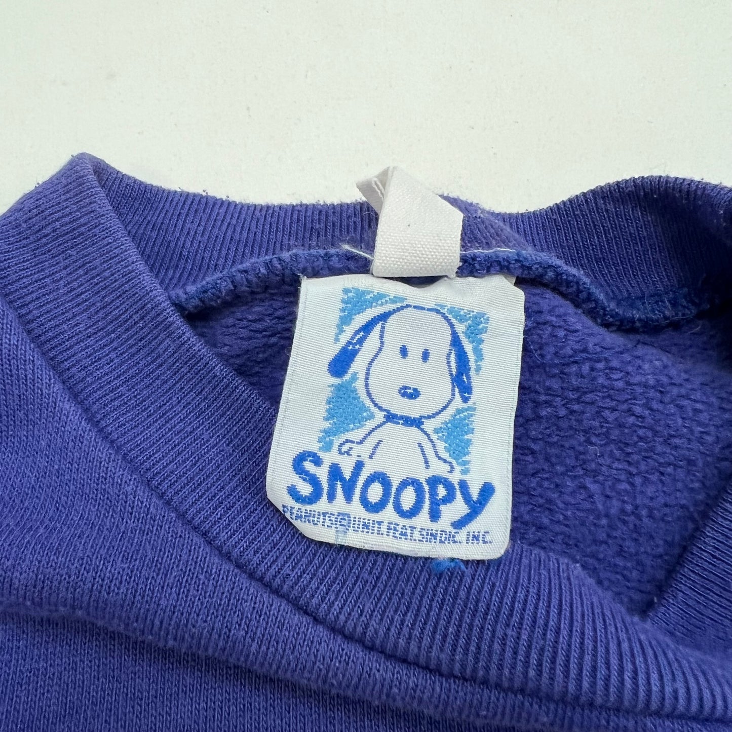 Kids Snoopy Peanuts  Purple Sweat Joe Cool’s School 5-7Y