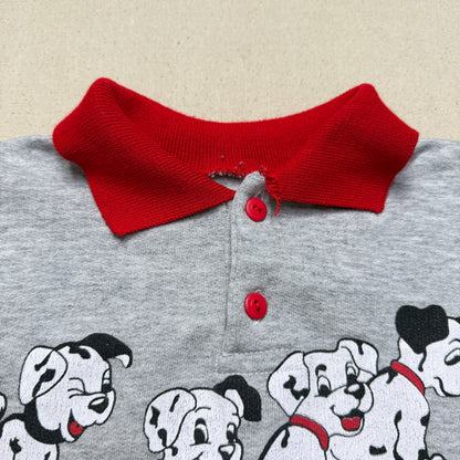 90s Kids Toddler Vintage Bootleg Dalmatian Polo Gray Sweatshirt / 4T 5T 6y