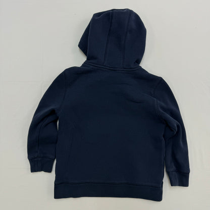 Kids Carhartt Navy Pullover Hoodie Logo Sleeve Size 5T