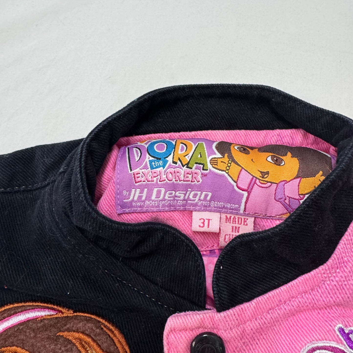 Kids Toddler Dora Racing Pink Snap Jacket 3T