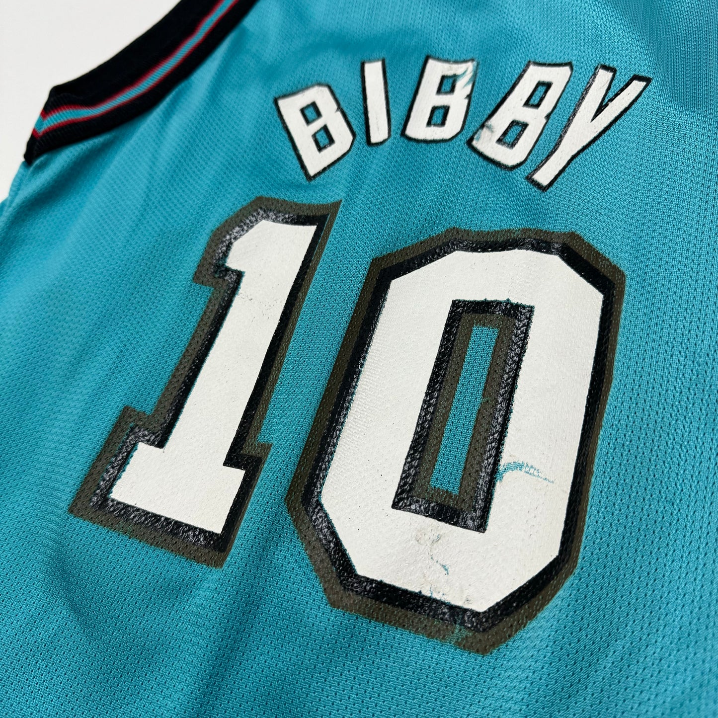 90s VTG Kids Champion Grizzlies #10 Bibby Basketball Jersey S(8)