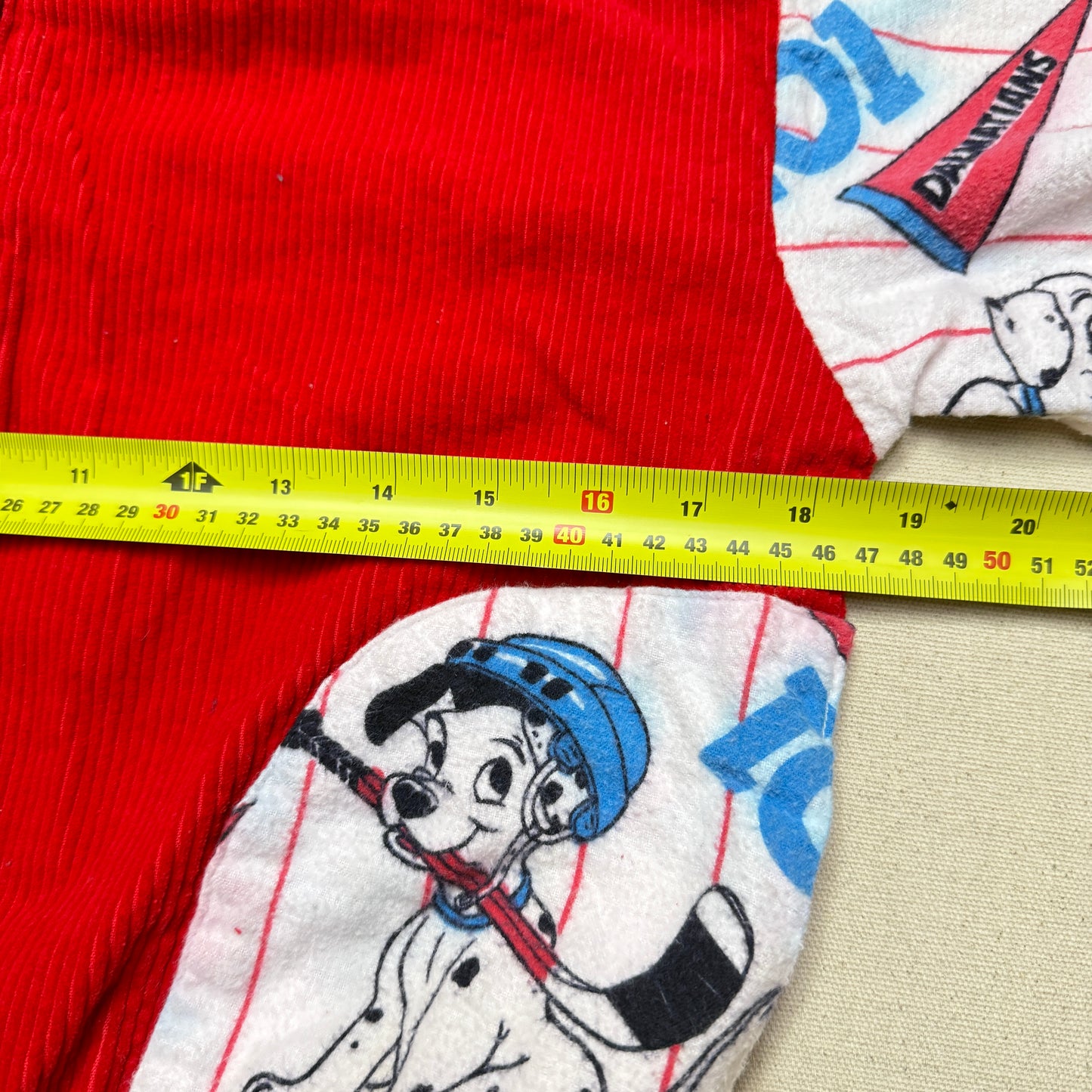 90s Kids Vintage Handmade Dalmatian Loose Fit Overall & Corduroy Zip Up Jacket 2pc Set / 4T 5T