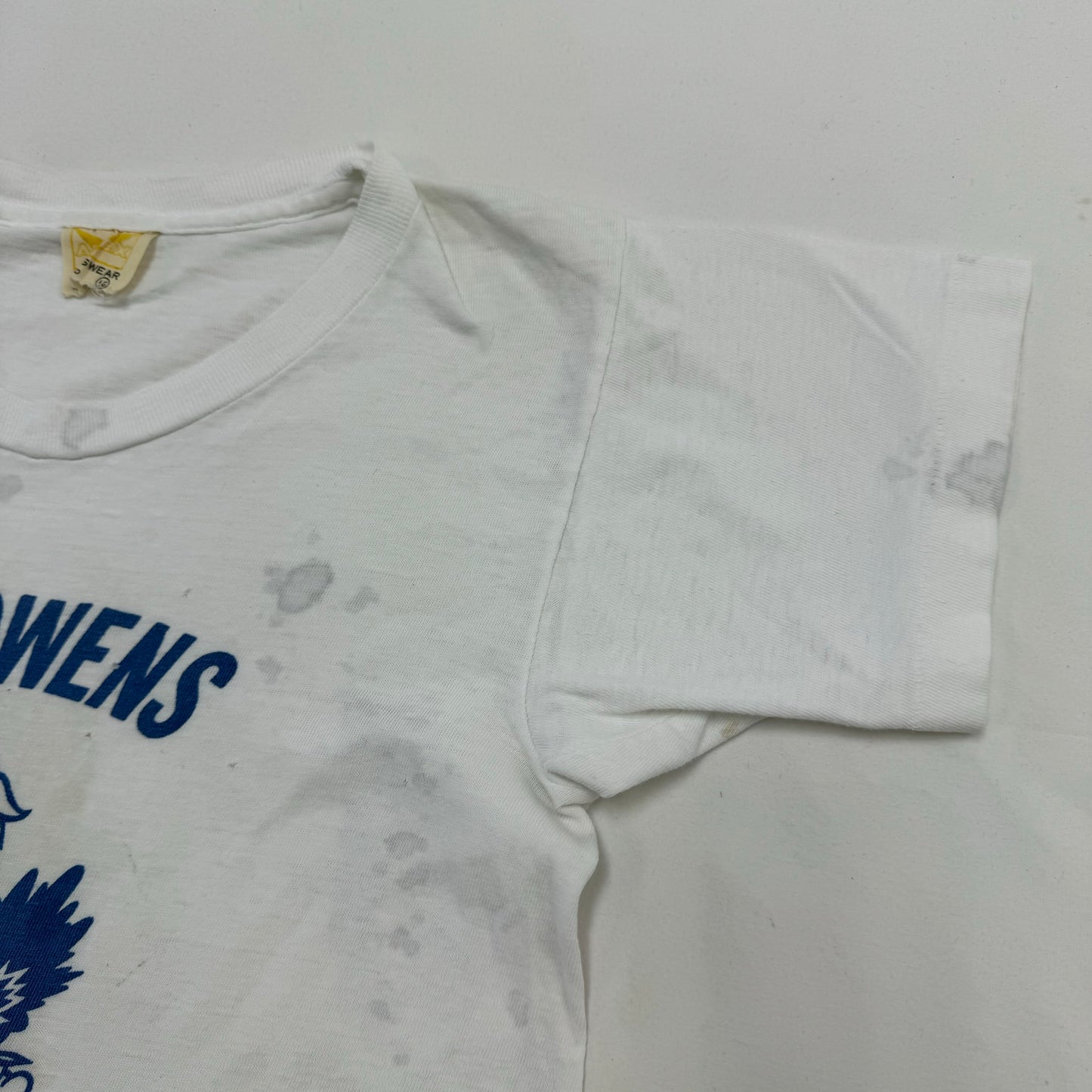 70s Vintage Artex Kids Ted Owens Jayhawk Basketball Camp White T-shirt