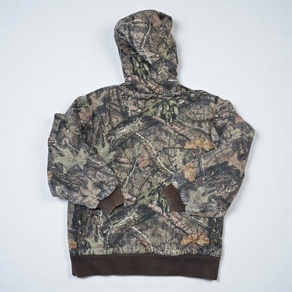 2000s Kids Youth Vintage Carhartt Camo Mossy Oak Hooded Active Lined Heavy Jacket M / 10Y 11Y 12Y