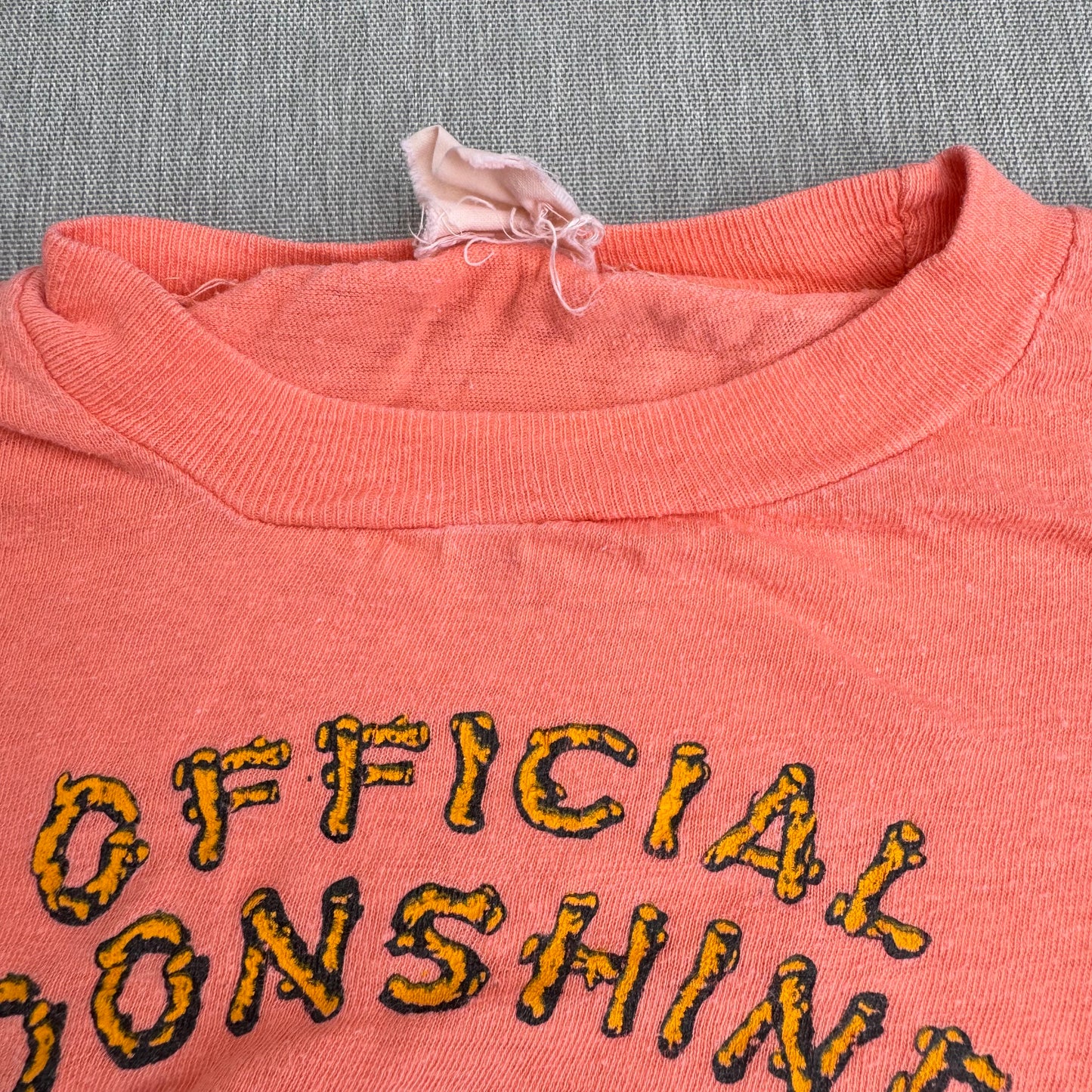 60s Kids Vintage Official Moonshiner Mammoth Cave Souvenir Short Single Short Sleeve T-Shirt S 8Y 9Y 10Y XS Adult