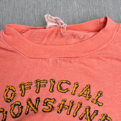 60s Kids Vintage Official Moonshiner Mammoth Cave Souvenir Short Single Short Sleeve T-Shirt S 8Y 9Y 10Y XS Adult