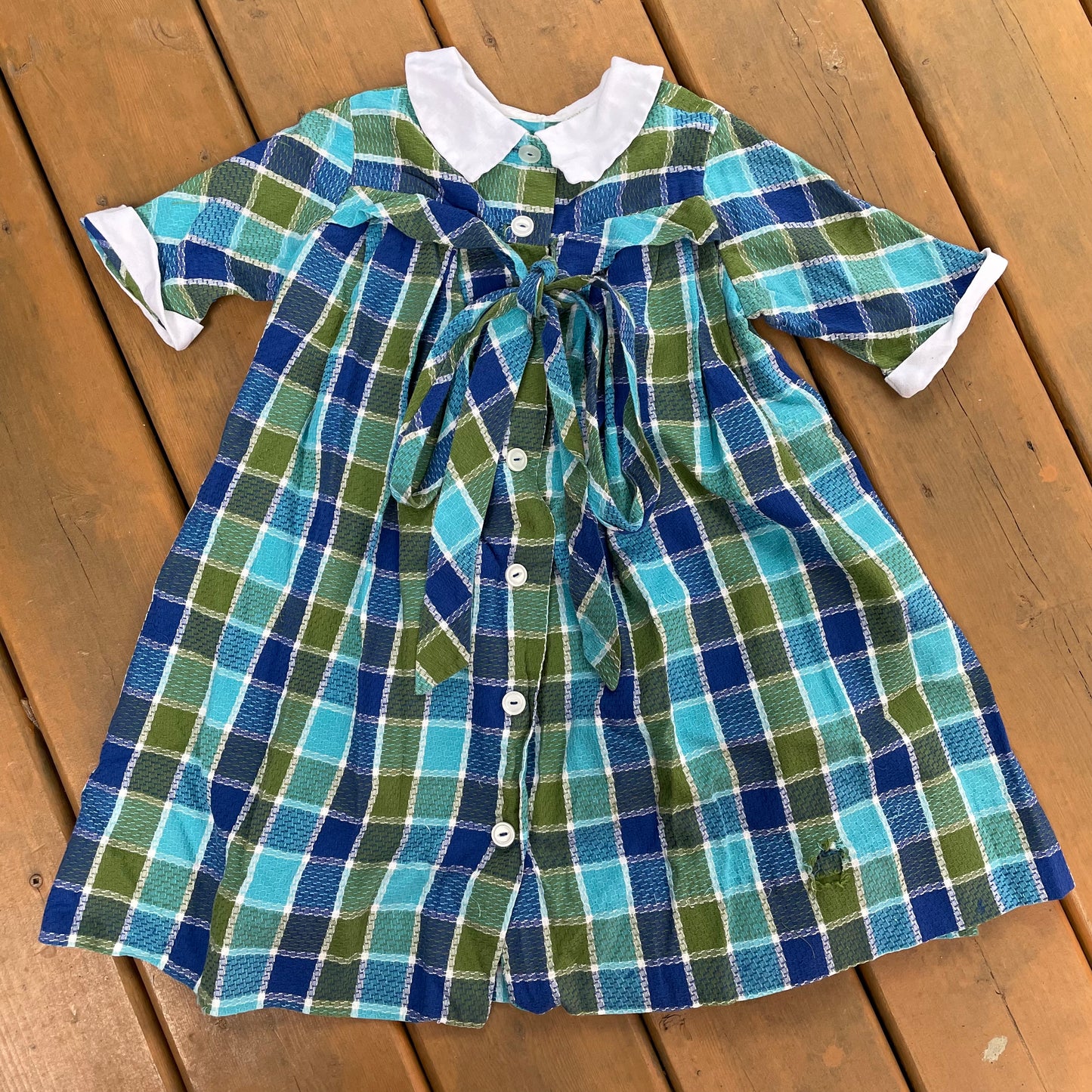 60s Kids Vintage Cotton Dress