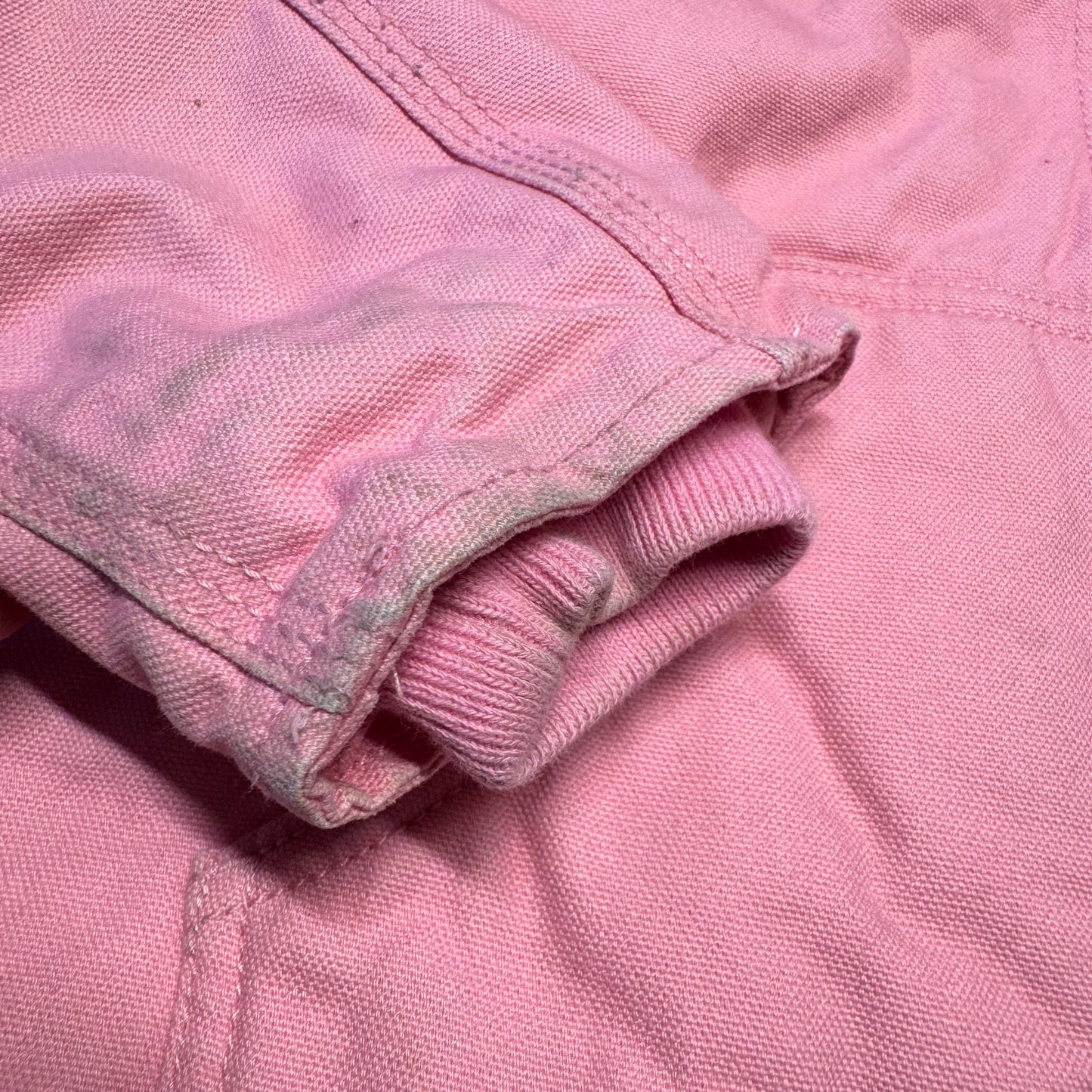 2000s Kids Vintage Pink Carhartt Zip Hooded Fleece Lined Jacket XS 6Y