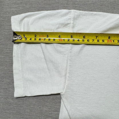 70s Kids Vintage Tirol Hallo Austria Kid Yodeller Print White Single Stitch Short Sleeve T-Shirt 7Y 8Y 9Y Baby Tee XS Adult