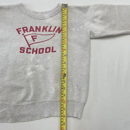 50’s 60’s Kids Youth Vintage FRANKLIN SCHOOL Sweatshirt / 8-10y