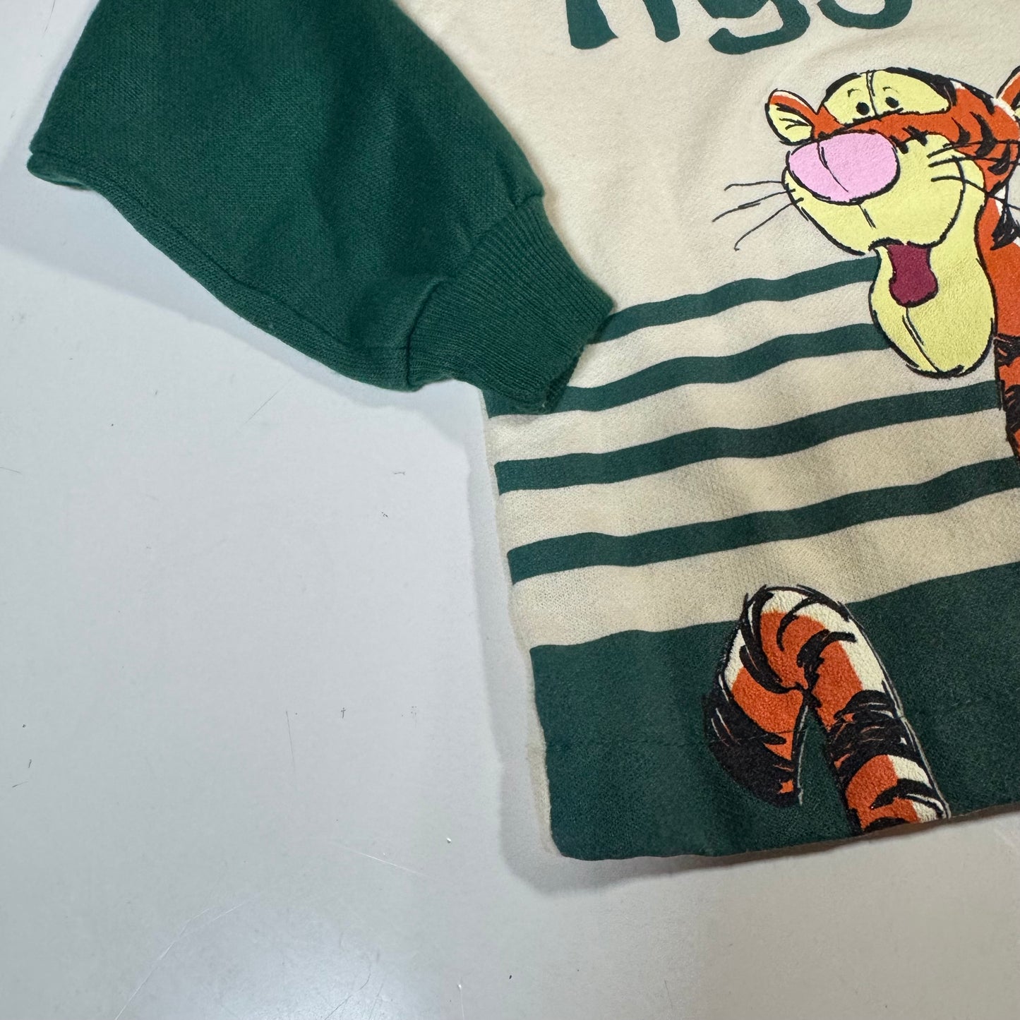 90s 2000s Kids Toddler Vintage Disney Pooh Tiger Pullover Long  Sleeve Light Sweatshirt 2T 3T 4Y