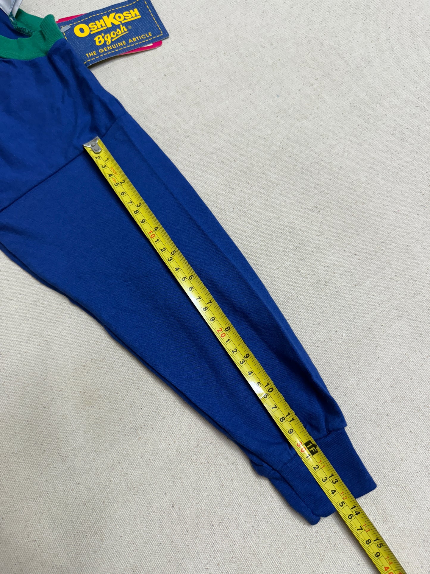 90s Kids Toddler Vintage Deadstock NWT Oshkosh Bgosh Car Design Thick Stripe Longsleeve Tshirt / 4T 5T / Made in USA